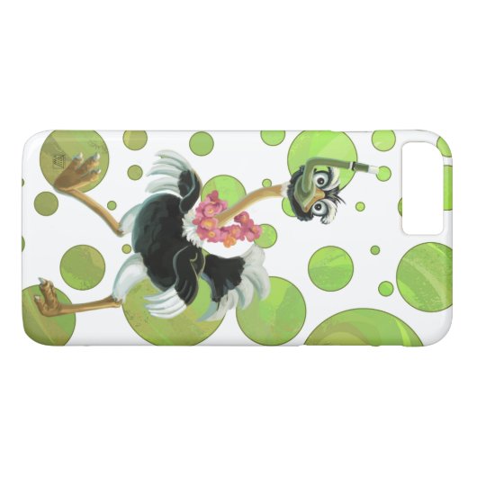 Coques Case-Mate iPhone Course d'autruche dans le marais (Dos (Horizontal))