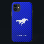 Case-Mate iPhone Case Course de chevaux bleus<br><div class="desc">Vous allez adorer ce cool bleu cheval course équestre chevaux de course jockey design. Idéal pour les cadeaux ! Disponible sur les tee - shirts, les boîtiers de smartphones, les mousepads, les porte - clés, les affiches, les cartes, les couvertures électroniques, les manches d'ordinateur portable / carnet, les casquettes, les...</div>