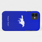 Coques Case-Mate iPhone Course de chevaux bleus (Dos (Horizontal))