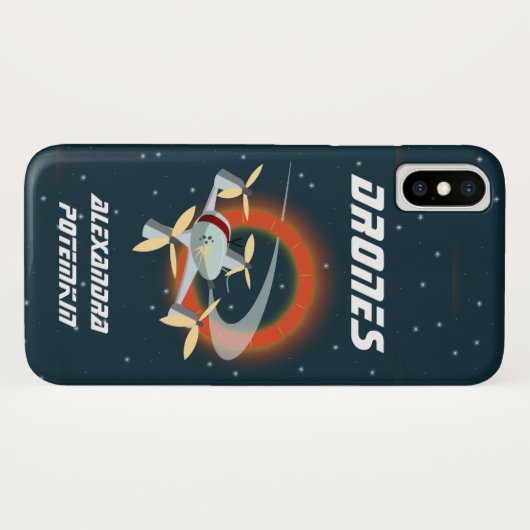 Coques Case-Mate iPhone Course de drones (Dos (Horizontal))