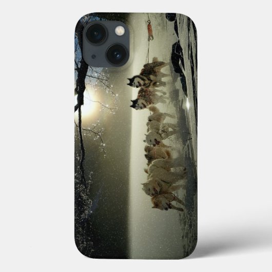 Coques Case-Mate iPhone Course de traîneau à chiens Husky de l'Alaska (Verso)