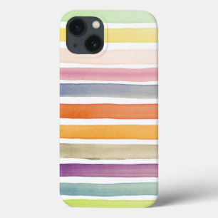Coques Pour iPhone Courses peintes à la main de brosse d'aquarelle,