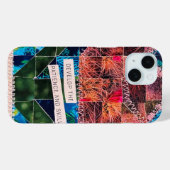 Coques Case-Mate iPhone Courtepoint de tulipe Cactus Fleur & Poisson d'océ (Verso (horizontal))