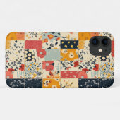 Coques Case-Mate iPhone Courtepoint Patchwork Floral Vibrant aux Tons Chau (Dos (Horizontal))