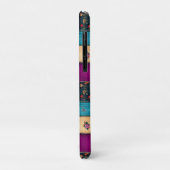 Coques Case-Mate iPhone Courtepoint Patchwork Vibrant avec Florales Classi (Dos/Gauche)