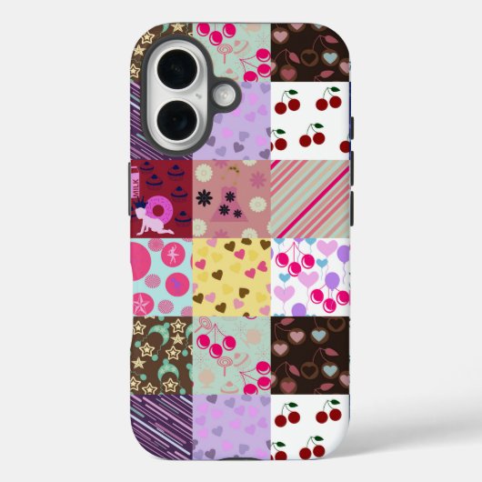 Coques Case-Mate iPhone courtepointe de mes motifs (Verso)