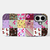 Coques Case-Mate iPhone courtepointe de mes motifs (Verso (horizontal))