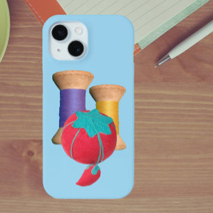 Coque Pour iPhone 15 Coussin à la broche de tomate et Vintages coulées