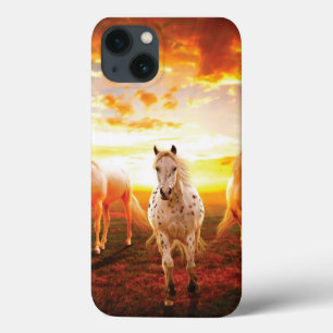 Case-Mate iPhone Case Coussin de chevaux au coucher du soleil