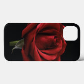 Coques Case-Mate iPhone Coussin de jeté à rose rouge (Verso (horizontal))