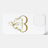 Coques Case-Mate iPhone Coussin décoratif 'J'aime mon partenaire - Vous êt (Verso (horizontal))