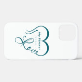 Coques Case-Mate iPhone Coussin décoratif 'J'aime mon partenaire - Vous êt (Verso (horizontal))