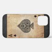 Coques Case-Mate iPhone coussin jeté à l'as de pique (Verso (horizontal))