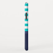 Coques Case-Mate iPhone Coutume nautique rayée moderne à la mode de (Dos/Droite)