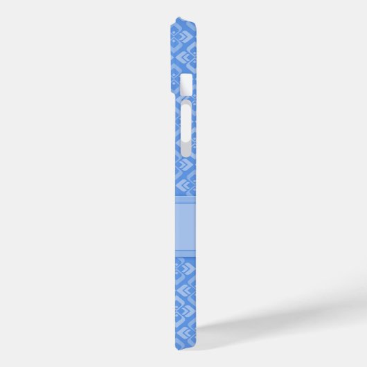 Coques Case-Mate iPhone Couture inspiré nom bleu motif (Verso / Gauche)