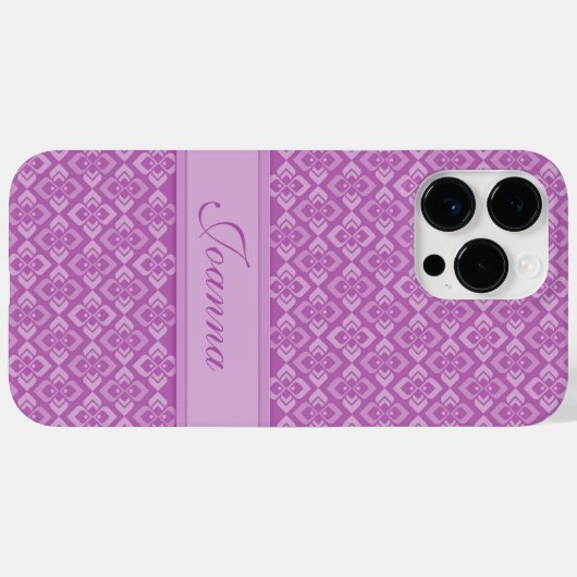 Coques Case-Mate iPhone Couture inspirée nom violet (Verso (horizontal))