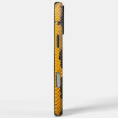 Coques Case-Mate iPhone Couvercle Citrine : Texture de serpent jaune (Verso / Droite)