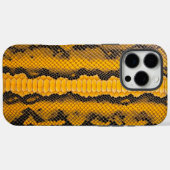 Coques Case-Mate iPhone Couvercle Citrine : Texture de serpent jaune (Verso (horizontal))