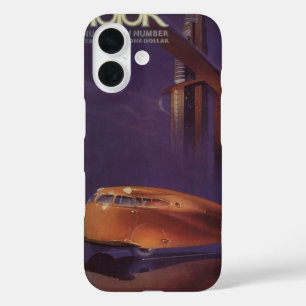 Coques iPhone 16 Couvercle de Magazine automobile vintage, voiture 