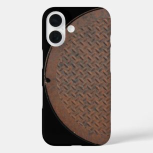 Coques iPhone 16 Couvercle de trou rouillé