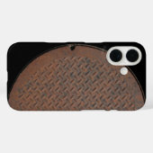 Coques Case-Mate iPhone Couvercle de trou rouillé (Verso (horizontal))