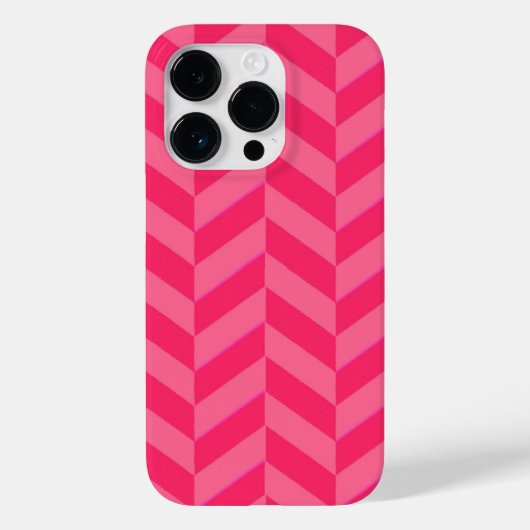 Coques Case-Mate iPhone Couvercle rose Chevron chic et protecteur (Verso)