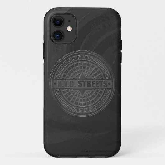 Coques Case-Mate iPhone Couvercles de trou en marbre noir (Dos)