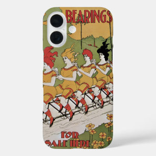 Coques iPhone 16 Couverture Art Nouveau vintage, Paliers Vélo Tande