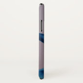 Coques Case-Mate iPhone Couverture bleue d'iPhone de Frenchie (Dos/Droite)