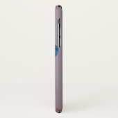 Coques Case-Mate iPhone Couverture bleue d'iPhone de Frenchie (Dos/Gauche)