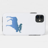 Coques Case-Mate iPhone Couverture bleue d'Iphone d'orignaux (Dos (Horizontal))