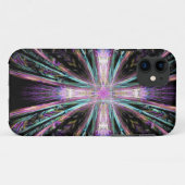 Coques Case-Mate iPhone Couverture croisée abstraite d'iPhone d'art (Dos (Horizontal))