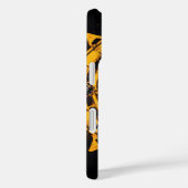 Coques Case-Mate iPhone Couverture de chat jaune cyber futuriste (Verso / Droite)