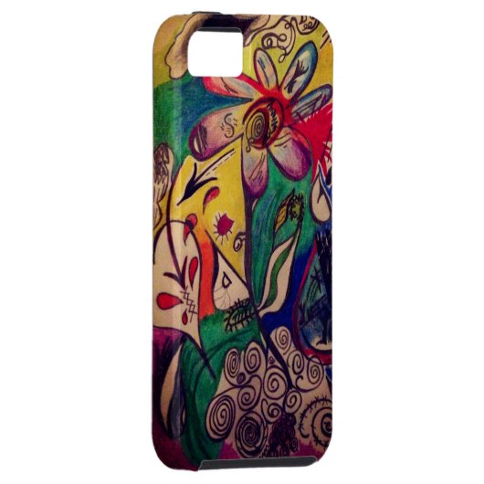 Coques Case-Mate iPhone Couverture de l'iPhone 5 de folie de griffonnage - (Dos/Droit)