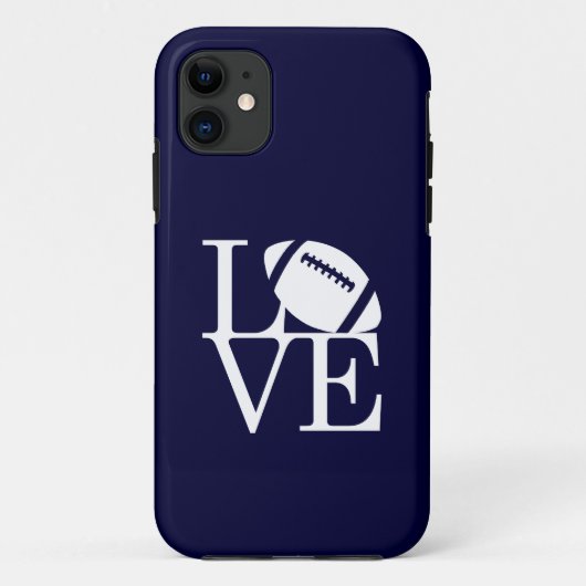 Coques Case-Mate iPhone Couverture de l'iPhone 5 du football d'amour (Dos)
