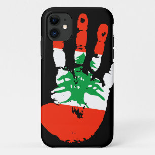 Coque Case-Mate Pour iPhone Couverture de l'iPhone 5 du Liban Handprint