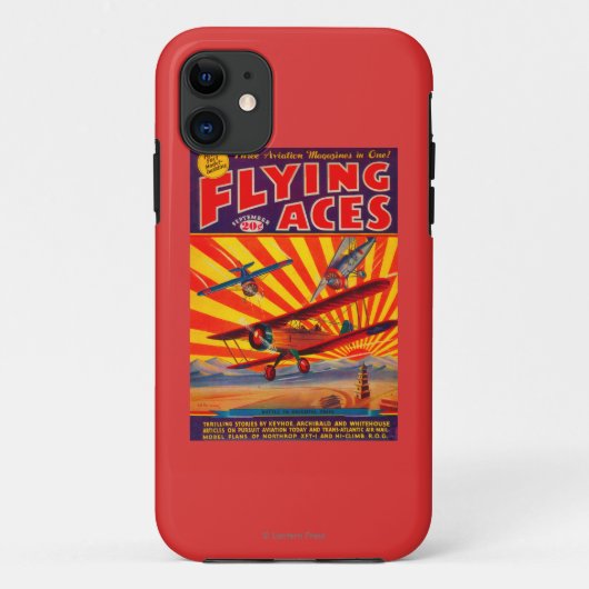 Coques Case-Mate iPhone Couverture de magazine d'as de vol (Dos)