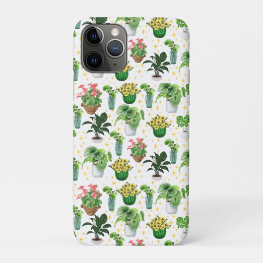 Coques Case-Mate iPhone Couverture de plantes en pot fantaisistes (Dos)