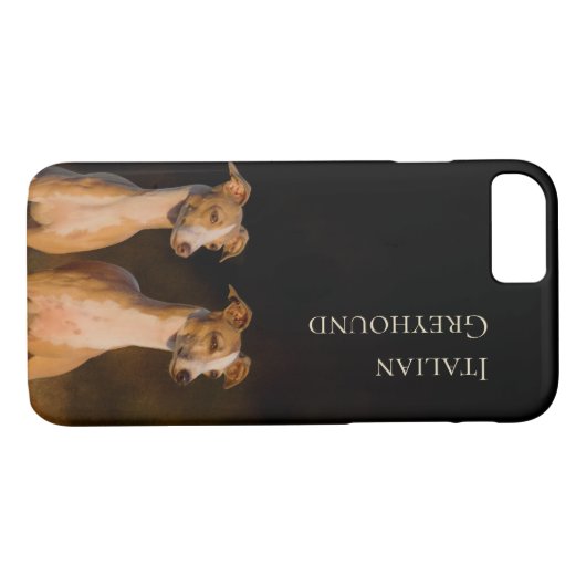 Coques Case-Mate iPhone Couverture de téléphone de lévrier italien (Dos (Horizontal))