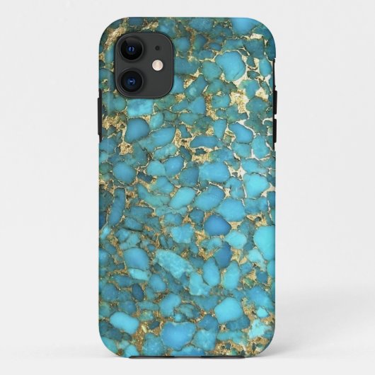Coques Case-Mate iPhone Couverture de téléphone de motif de turquoise (Dos)