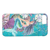 Coques Case-Mate iPhone Couverture d'iPad d'iPhone de sirène (Dos (Horizontal))