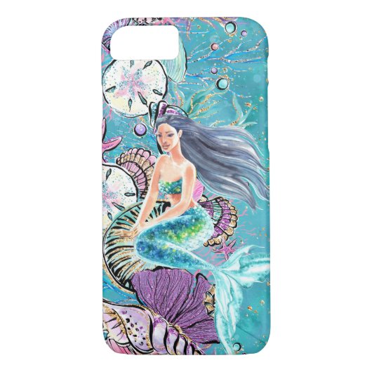 Coques Case-Mate iPhone Couverture d'iPad d'iPhone de sirène (Dos)