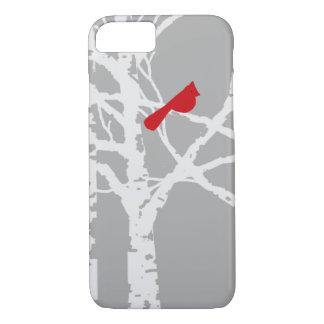 Coques Pour iPhone couverture d'iPhone.  Cardinal sur la branche