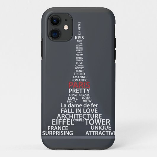 Coques Case-Mate iPhone Couverture d'iPhone de Tour Eiffel de Paris (Dos)