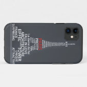 Coques Case-Mate iPhone Couverture d'iPhone de Tour Eiffel de Paris (Dos (Horizontal))