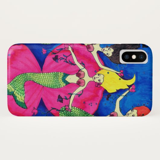 Coques Case-Mate iPhone Couverture d'Iphone X de sirène (Dos (Horizontal))