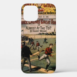 Coque iPhone 12 Couverture du magazine Vintage Sports Baseball Thr