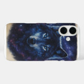 Coques Case-Mate iPhone Couverture du thème du loup cosmique (Verso (horizontal))