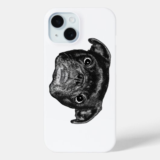 Coques Case-Mate iPhone Couverture festive Pug Point (Verso)