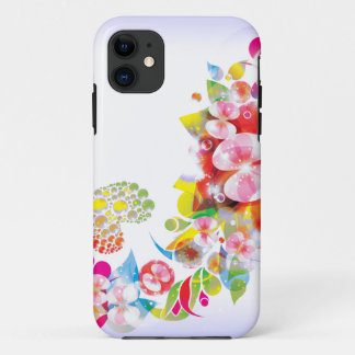 Coques Pour iPhone Couverture florale d'iphone d'imaginaire